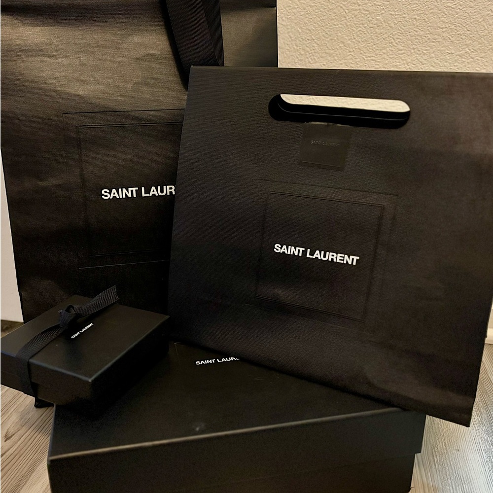 YSL boxes for 40 and the bags included